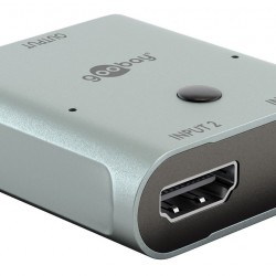 GOOBAY HDMI switch 77791, 2 σε 1, 8K/60Hz, γκρι