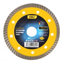 DELI δίσκος κοπής διαμαντέ DH-CQP125-E3, δομικών υλικών, ultrathin, 125mm, 12250rpm, wet & dry