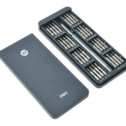 DELI σετ κατσαβίδι ακριβείας DL241033 με 32 μύτες, με θήκη, 33τμχ