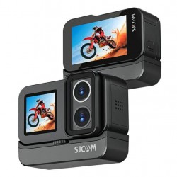 SJCAM action camera SJ20 με 2x φακούς, 2x οθόνες, 20MP/4K, WiFi, αδιάβροχη θήκη, μαύρη