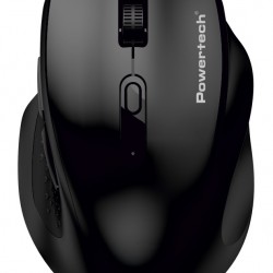 POWERTECH ασύρματο ποντίκι PT-1578, 2.4GHz & Bluetooth, έως 4000DPI, μαύρο