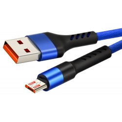 CABLETIME καλώδιο micro USB σε USB CT-C165-P05, 2.4A, 480Mbps, 1m, μπλε