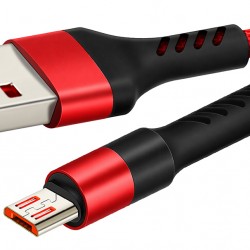 CABLETIME καλώδιο micro USB σε USB CT-C165-P05, 2.4A, 480Mbps, 1m, κόκκινο