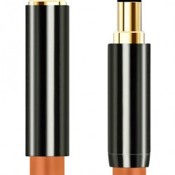 CABLETIME καλώδιο προέκτασης ήχου 3.5mm CT-AV311-P11FG, gold plated, 0.5m, μαύρο