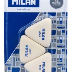 MILAN γόμα 445 BMM10099MP, τρίγωνη 40 x 40 x40 x 6mm, σετ 3τμχ