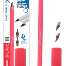 MP eternal μολύβι PE560 με γόμα & 2x ανταλλακτικές μύτες, ροζ