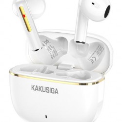 KAKUSIGA earphones με θήκη φόρτισης KSC-1482, True Wireless, 15mm, 35/300mAh, λευκά