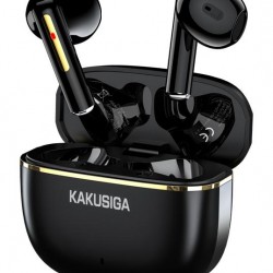 KAKUSIGA earphones με θήκη φόρτισης KSC-1482, True Wireless, 15mm, 35/300mAh, μαύρα