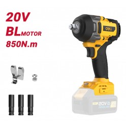 DELI κρουστικό μπουλονόκλειδο μπαταρίας DC234Z, Brushless, 20V, 850N.m, 1/2