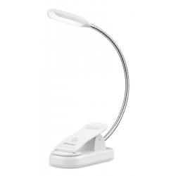 GLOCUSENT LED φακός διαβάσματος GLCSNTBL105W, επαναφορτιζόμενος, έως 45lm, λευκός