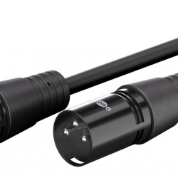 GOOBAY καλώδιο προέκτασης ήχου XLR 80029, 2m, μαύρο