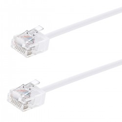 POWERTECH καλώδιο δικτύου CAB-N474, Cat 6A U/UTP, ultra slim, copper, 500MHz, 5m, λευκό