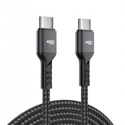 ATC-C7 Καλώδιο Φόρτισης & Συγχρονισμού USB Type-C σε Type-C 60W 2m