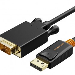 CABLETIME καλώδιο DisplayPort σε VGA CT-AV585-04G, 1080p, 1.8m, μαύρο
