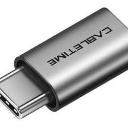 CABLETIME αντάπτορας USB-C σε micro USB CT-CMMCBF-ASG, 480Mbps, γκρι