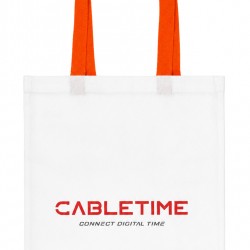 CABLETIME τσάντα CT-BAG, 33.5x38.5cm, λευκή