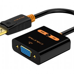 CABLETIME αντάπτορας DisplayPort σε VGA CT-AV586-03G, 1080p/60Hz, μαύρος