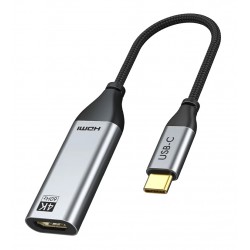 CABLETIME αντάπτορας USB-C σε HDMI CT-C160-PU31-CMHDFN1, 4K/60Hz, 0.15m, μαύρος