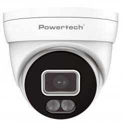 POWERTECH υβριδική κάμερα CCTV PT-1584 με μικρόφωνο & Full Color λειτουργία, 5MP, 2.8mm, IP67