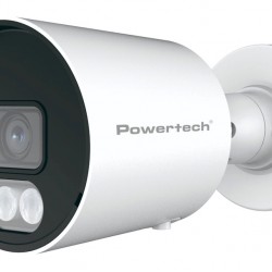 POWERTECH υβριδική κάμερα CCTV PT-1585 με μικρόφωνο & Full Color λειτουργία, 8MP, 2.8mm, IP67