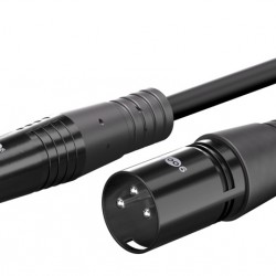 GOOBAY καλώδιο ήχου 6.35mm σε XLR 80049, 1m, μαύρο