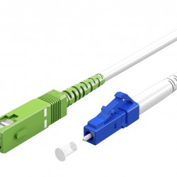 GOOBAY καλώδιο οπτικής ίνας SC-APC σε LC-UPC 59608, Singlemode OS2, 1m, λευκό