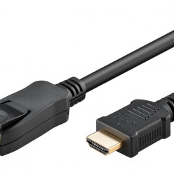 GOOBAY καλώδιο DisplayPort σε HDMI 80523, 4K/60Hz, 18 Gbps, 5m, μαύρο