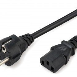 POWERTECH καλώδιο τροφοδοσίας CAB-P052, 3x 0.75mm², CCS, 2m, μαύρο