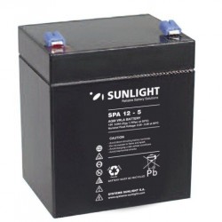 Sunlight Μολύβδου 12V 5A Τετράγωνη 6.3 για UPS(F2)