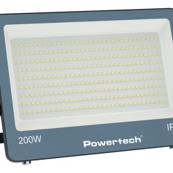 POWERTECH LED προβολέας PT-1619, 200W, 4000K, 18000lm, IP66, 6KV