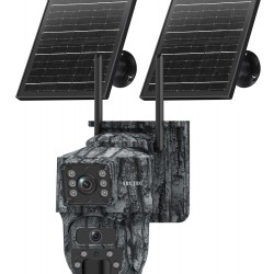 SECTEC smart ηλιακή κάμερα κυνηγού ST-537-6MAOV-4G-EU-G, dual lens, 3MP, 4G, SD, PTZ, IP66