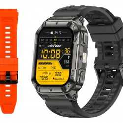ULEFONE smartwatch Armor Watch Ultra, 2x λουράκια, heart rate, 1.93