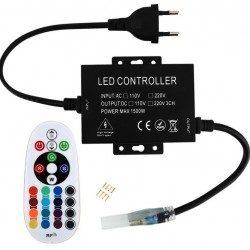 Avide LED Ταινία 220V RGB RF Τηλεχειριστήριο και Ελεγκτής για Μαξ 100m LED-Ταινία