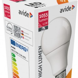 Avide LED Κοινή A60 11W E27 240° Λευκό 4000K Ντιμαριζόμενο