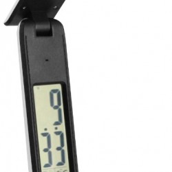 Avide LED Φωτιστικό Γραφείου Δερμάτινο Hugo Άσπρο-Μαύρο 6W με Ημερολόγιο