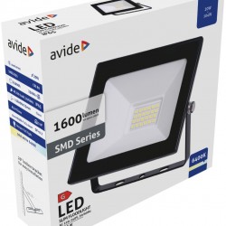 Avide LED Προβολέας Slim SMD  20W Ψυχρό 6400K Value 