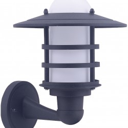 Avide Εξωτερικό Φωτιστικό Τοίχου Hermosa 1xE27 IP44 Black