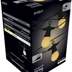 Avide Εξωτερική Γιρλάντα 5m Θερμό με Δυνατότητα Επέκτασης 