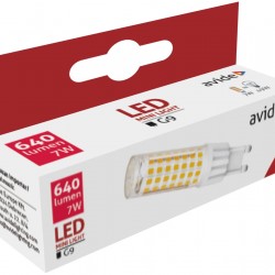 Avide LED 7W G9 220° Θερμό 3000K flat