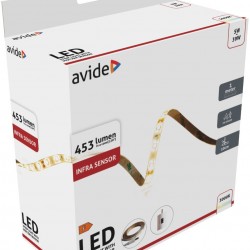Avide LED Ταινία Blister με Αισθητήρα Υπερύθρων 12V 1m 5W 3000K