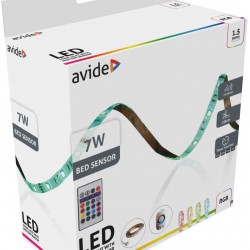 Avide LED Ταινία Blister Αισθητήρας Φωτός Κρεβατιού 12V 1.5m RGB
