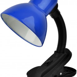 Avide Basic Φωτιστικό Γραφείου Κλιπ Μπλε Max 60W