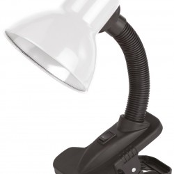 Avide Basic Φωτιστικό Γραφείου Κλιπ Λευκό Max 60W