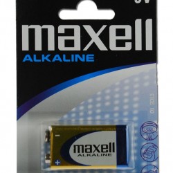 MAXELL αλκαλική μπαταρία 6LR61M/9V, 1τμχ