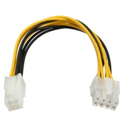 POWERTECH καλώδιο για MB 4pin θηλυκό σε 8pin αρσενικό CAB-W007, 20cm