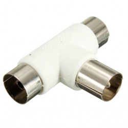 POWERTECH αντάπτορας για κεραία αρσενικό σε 2x θηλυκό CAB-V009, 5τμχ