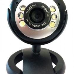 POWERTECH Web Camera PT-509 1.3MP, Plug & Play, μαύρη