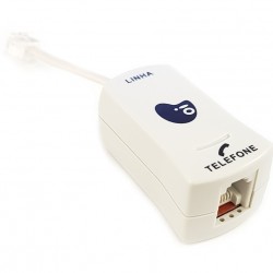 POWERTECH Φίλτρο ADSL για ADSL2+ Modem Router & PSTN, RJ11, 0.20m, Λευκό