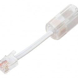 POWERTECH Αντάπτορας καλωδίου τηλεφώνου RJ10, για περιστροφή 360°, λευκό