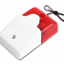 Σειρήνα πανικού Piezzo εσωτερικού χώρου HS-157, 12V, Red